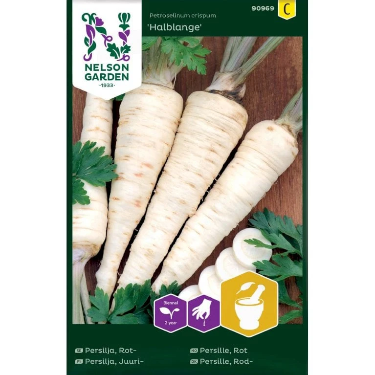 Rodpersille 'Halblange' Petroselinum Crispum 'Halblange' Pose Med Frø Eller Løg, 100 1 Rodpersille 'Halblange' Petroselinum Crispum 'Halblange' Pose Med Frø Eller Løg, 100