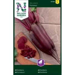 Aflang Rødbede 'Forono' Beta Vulgaris 'Forono' Pose Med Frø Eller Løg, 20