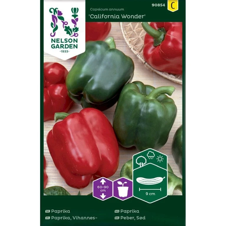 Sød Peber 'California Wonder' Capsicum Annuum 'California Wonder' 1 Sød Peber 'California Wonder' Capsicum Annuum 'California Wonder'