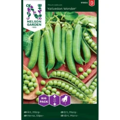 Lav Marvært 'Kelvedon Wonder' Big Pack Pisum Sativum 'Kelvedon Wonder'