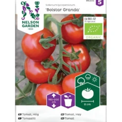 Tomat 'Bolstar Granda' Øko Solanum Lycopersicum 'Bolstar Granda' Frøpose, Antal Pr. Pakke, Ca. 4 Stk.