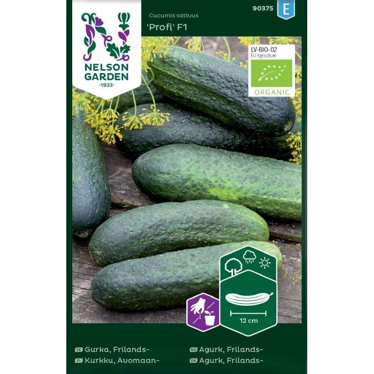 Frilandsdrueagurk 'Profi' F1 Øko Cucumis Sativus 'Profi' F1 1 Frilandsdrueagurk 'Profi' F1 Øko Cucumis Sativus 'Profi' F1