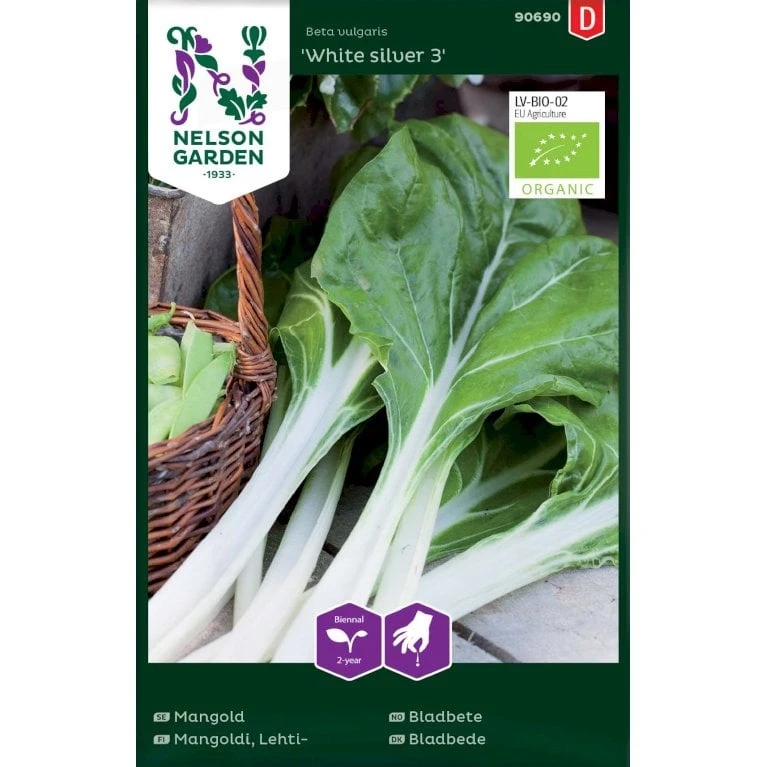 Bladbede 'White Silver 3' Øko Beta Vulgaris 'White Silver 3' 1 Bladbede 'White Silver 3' Øko Beta Vulgaris 'White Silver 3'