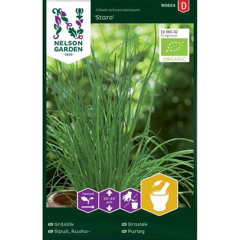 Purløg 'Staro' Øko Allium Schoenoprasum 'Staro' 1 Purløg 'Staro' Øko Allium Schoenoprasum 'Staro'