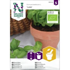 Basilikum 'Loki' Øko Ocimum Basilicum L. 'Loki' Frøpose, Antal Pr. Pakke, Ca. 25 Stk.